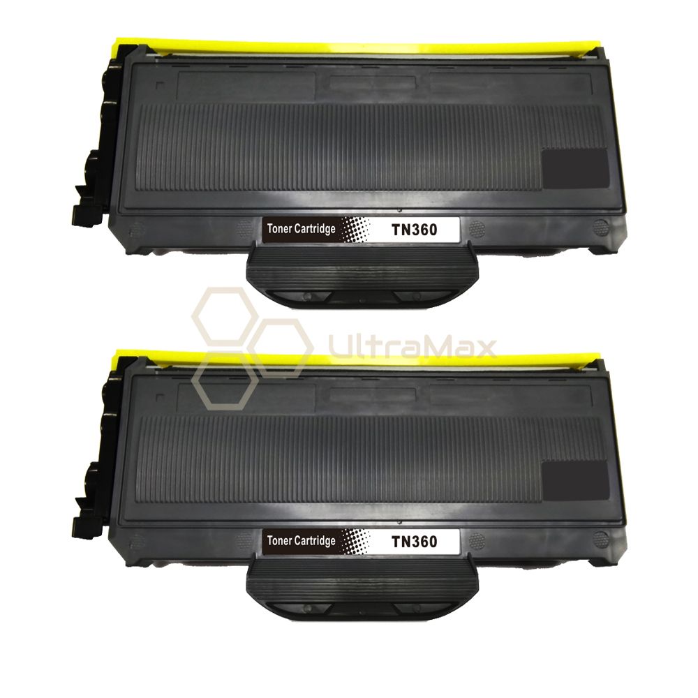 Ultra Toner Brother TN-360 Black Compatible Toner Cartridge-2 PACK