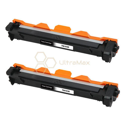Ultra Toner Brother TN-1030 Black Compatible Toner Cartridge-2 PACK