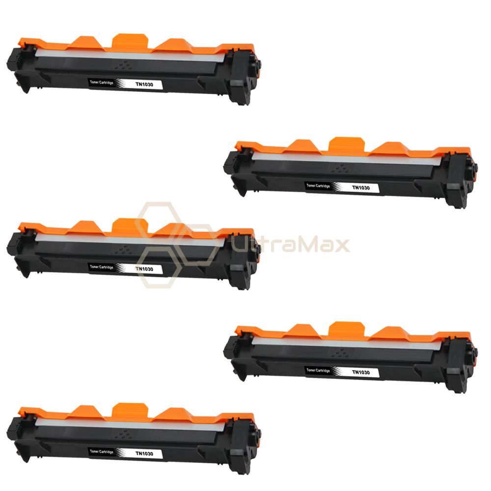 Ultra Toner Brother TN-1030 Black Compatible Toner Cartridge-5 PACK