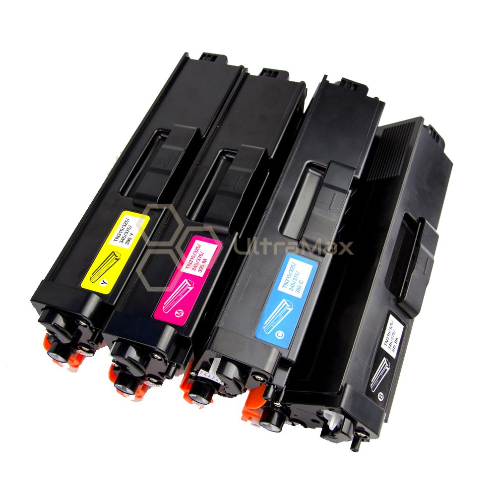 Ultra Toner Brother TN-315 (High Yield of TN-310) Compatible Toner Cartridges-4 Color Set (Black, Cyan, Yellow, Magenta)