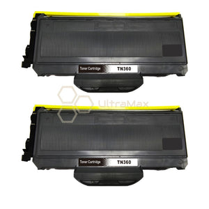 Ultra Toner Brother TN-360 Black Compatible Toner Cartridge-2 PACK