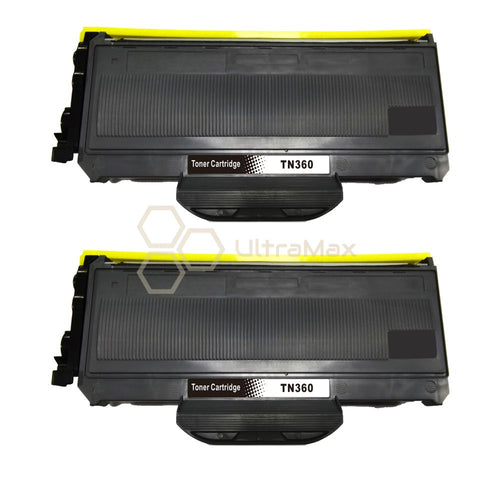 Ultra Toner Brother TN-360 Black Compatible Toner Cartridge-2 PACK