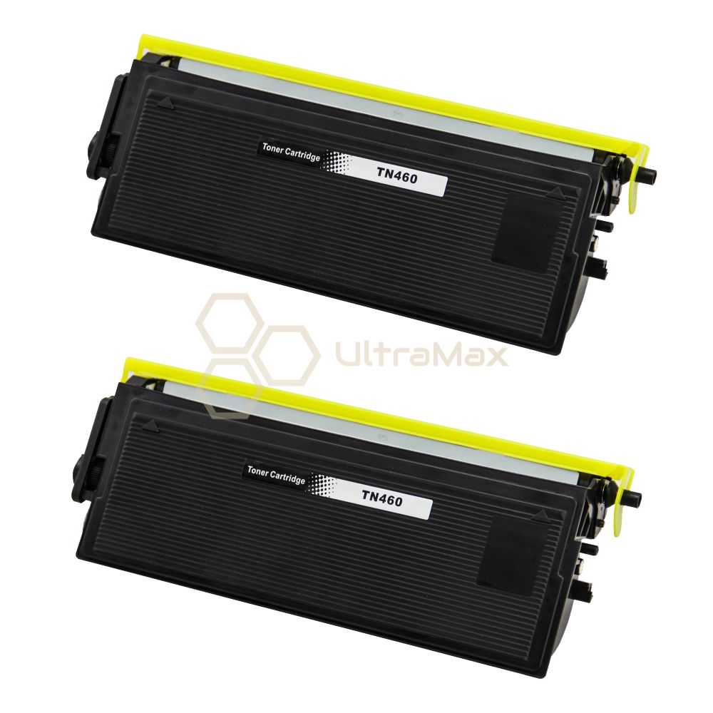 Ultra Toner Brother TN-460 Black Compatible Toner Cartridge-2 PACK