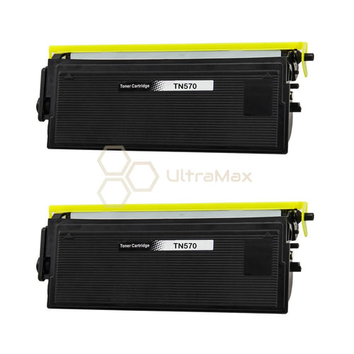 Ultra Toner Brother TN-570 Black Compatible Toner Cartridge-2 PACK