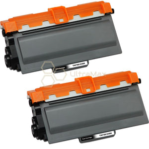 Ultra Toner Brother TN-750 (High Yield of TN-720) Black Compatible Toner Cartridge-2 PACK